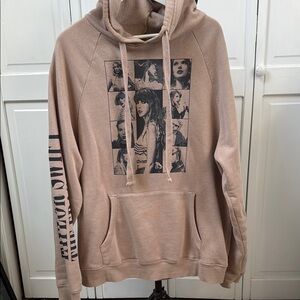 Taylor Swift Graphic Hoodie - Tan